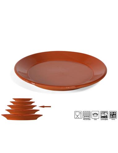 PLATO BARRO LLANO 23CM 92067