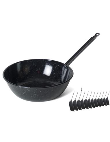 SARTEN HONDA ESMALTADA C/MANGO 32CM