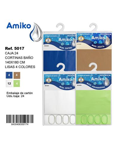 CORTINA BAÑO 140X180 SURTIDAS
