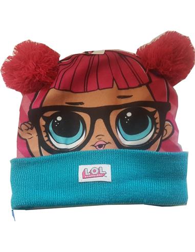 GORRO LANA LOL C/POMPONES