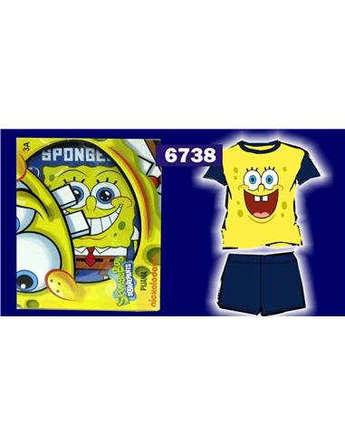 PIJAMA NIÑO BOB ESPONJA