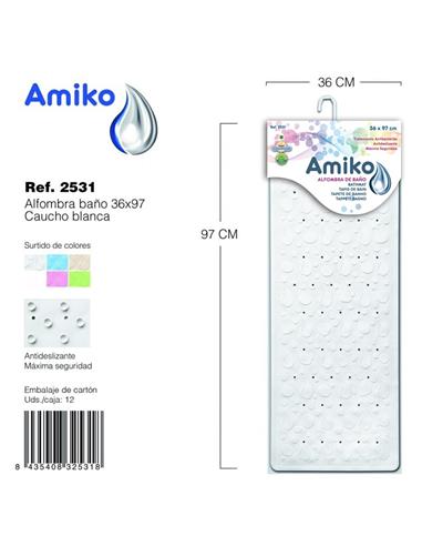 ALFOMBRA BAÑO BL 36X97