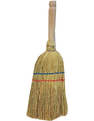 ESCOBA DE PAJA A MANO