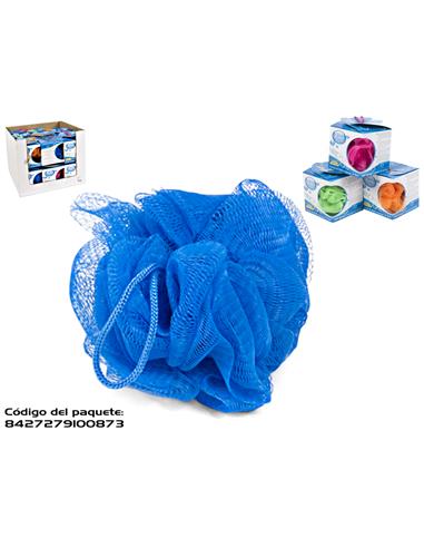 ESPONJA DE BAÑO MALLA FLOR