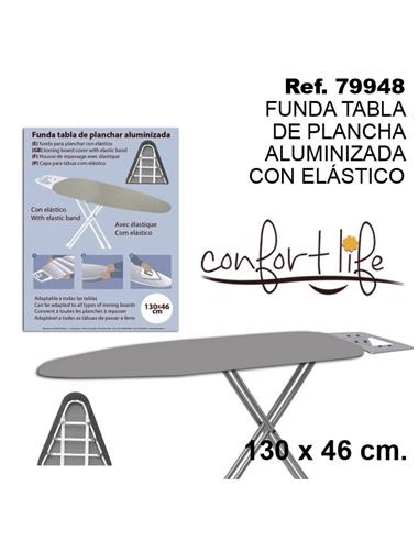 FUNDA TABLA PLANCHA 130X46 ALUMINIZADA C/ELASTICO