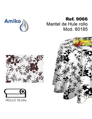 MANTEL ROLLO BL Y FLORES NEGRAS 90668