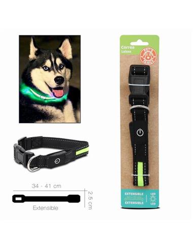 ANIMAL CORREA EXTENSIBLE C/LED 58959