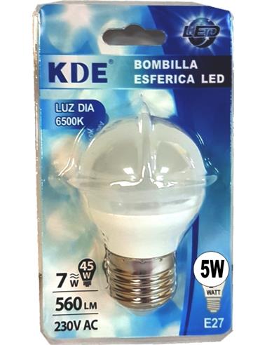 BOMBILLA BOLA LED 4.9W 480L E27 30531