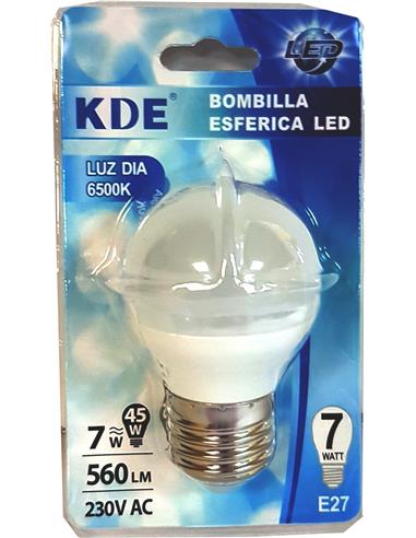BOMBILLA GL LED ESFERICA G45 7W E27 LUZ FRIA
