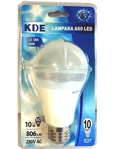 BOMBILLA GL LED ESTANDAR A60 10W E27 LUZ FRIA