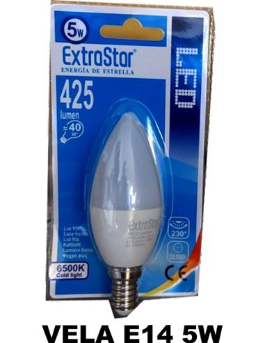 BOMBILLA LED E14 5W VELA  98979 EXTARTAR