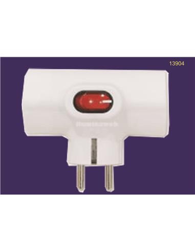 E ADAPTADOR 3 BASES CON INTERRUPTOR