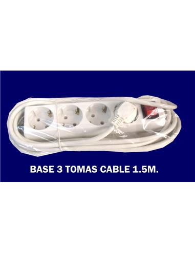 E BASE 3 TOMAS CABL 1.5MT EXTRACTAR