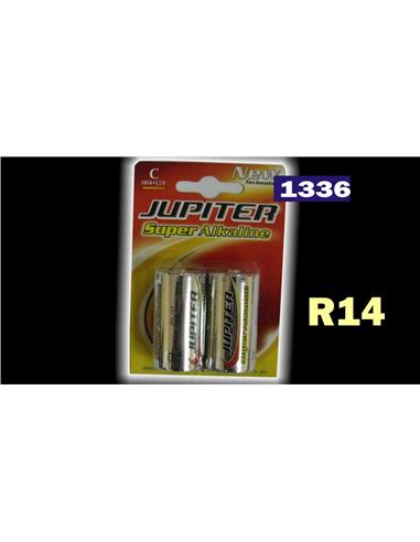 PILA R14 JUPITER ALCALINA BL2