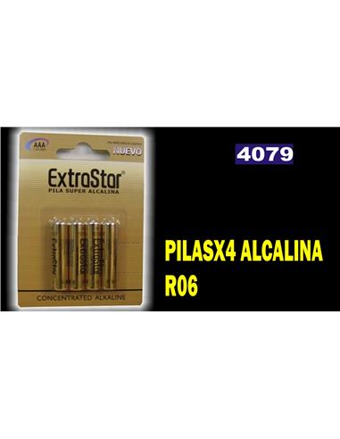 PILAS EXTRASTAR R6 4PZS ALCALINA 00412