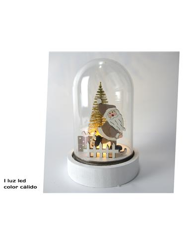 A BASE CAPULA SANTA CLAUS PATIANDO LED
