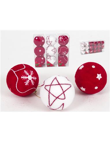 A BOLA NAVIDAD DEC ESTRELLA*3 76369