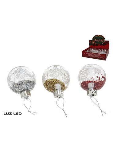 A BOLA NAVIDAD ESPUMILLON LED CAL.