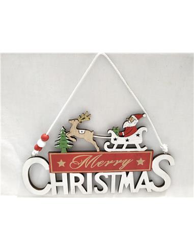 A COLGANTE MERRY CHRISTMAS ROJO