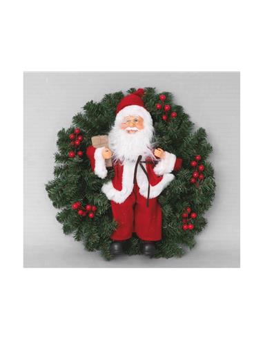 A CORONA NAVIDAD PINO + SANTA