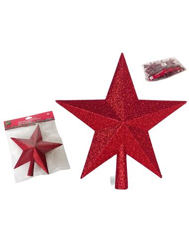A ESTRELLA PUNTA ARBOL ROJA 47020