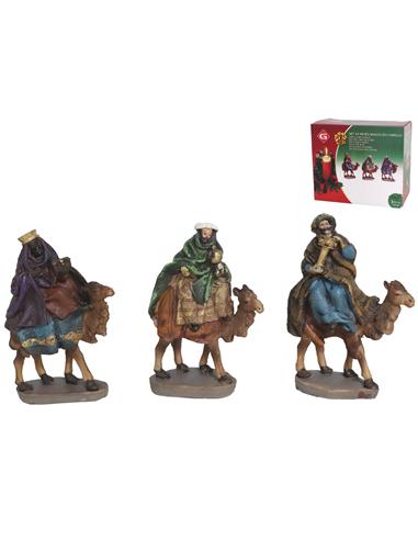 A RESINA LOS 3 REYES MAGOS CON CAMELLO