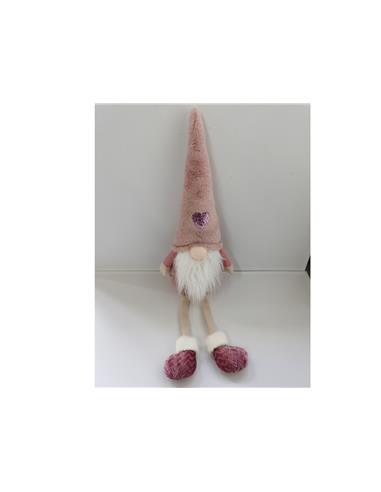A SANTA SENTADO ROSA 23*15*85