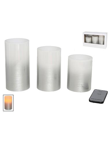A SET VELAS PLATA + MANDO