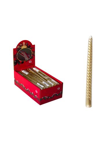A VELA BUJIA ESPIRAL ORO 59495