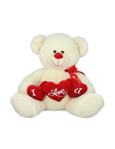 J PELUCHE OSO TRES CORAZONES 25373