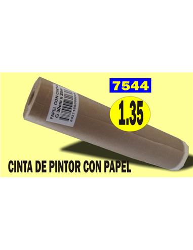 CINTA PINTOR CON PAPEL 30CM*20MT
