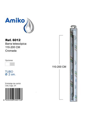 BARRA DUCHA 110-200 CROMADA