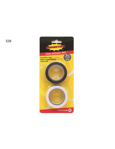 CINTA AISLANTE 2PCS BCO/NEGRO