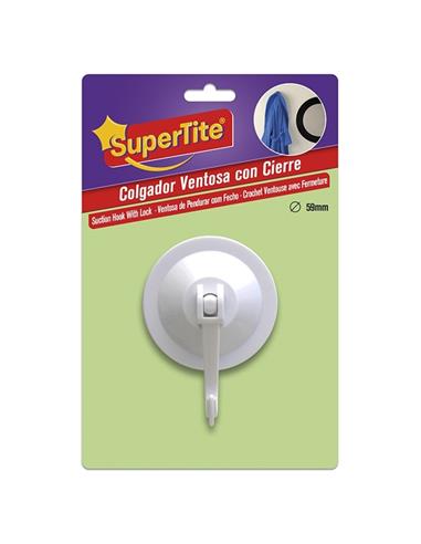 COLGADOR C/VENTOSA +CIERRE SEGUR