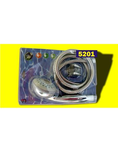CONJUNTO MANGO DUCHA CROM. 5F+ MANGO