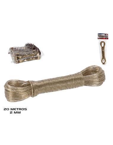 CUERDA TENDER ALAMBRE 20M 82378