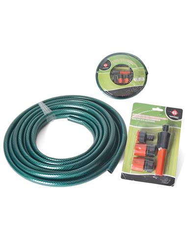 MANGUERA 10METROS CON ACCESORIOS PLASTICO