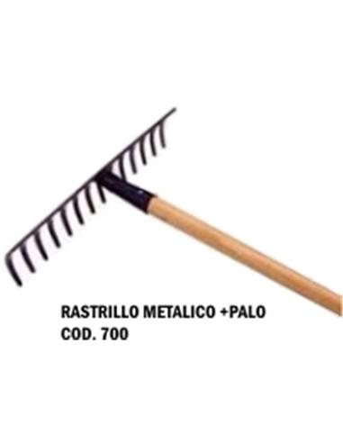 RASTRILLO 12 PUAS MANGO MADERA 52318