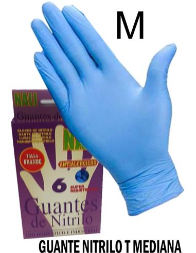 GUANTE NITRILO NATI T.M 6U