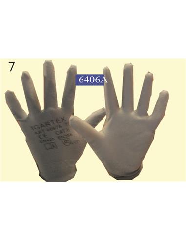 GUANTE POLIURETANO GRIS T.7