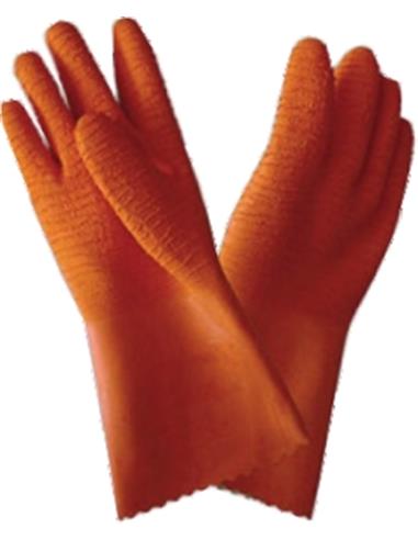 GUANTE PVC ROJO T.10 (U)