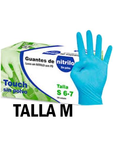 GUANTES NITRILO TOUCH  T.M 100und