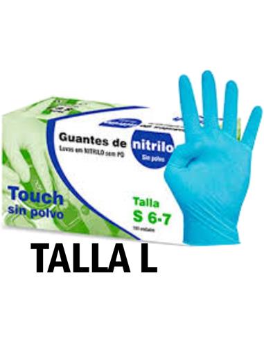 GUANTES NITRILO TOUCH  TL 100und