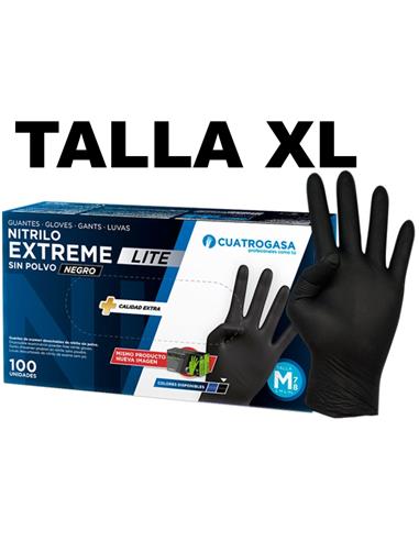 GUANTE  NITRILO  EXTREME NEGRO T.XL