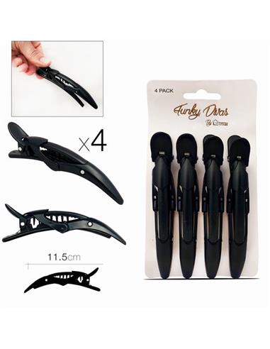 PINZA PELUQUERIA NEGRA*4UD 56702