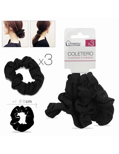 GOMA COLETERO NEGRO*3 56733