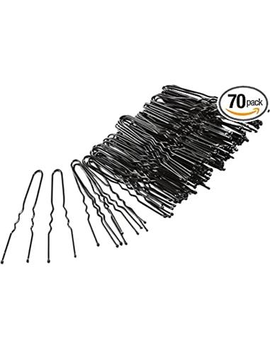HORQUILLA MOÑO NEGRO LISO  80987