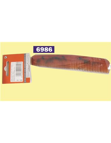 PEINE CABALLERO MARRON 16cm