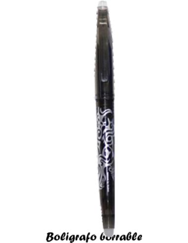 BOLIGRAFO BORRABLE QCONNECT NEGRO