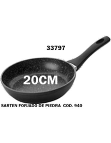 SARTEN ALUMINIO FORJADO PIEDRA 20CM